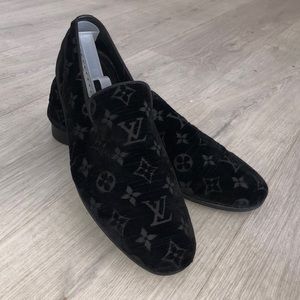 Louis Vuitton slipper loafers smoking slippers